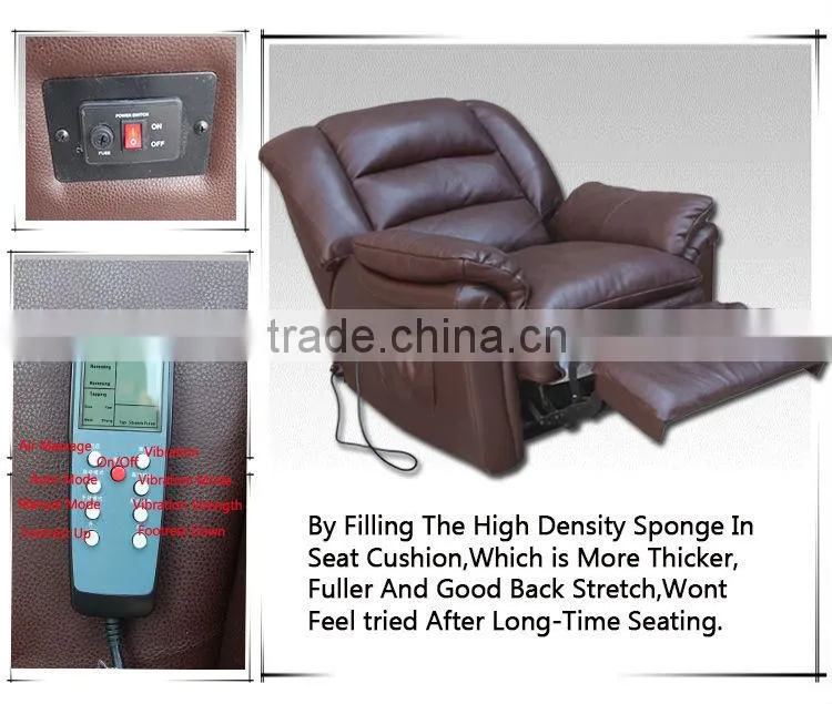 Brown Leather Dubai Recliner Furniture Sofa