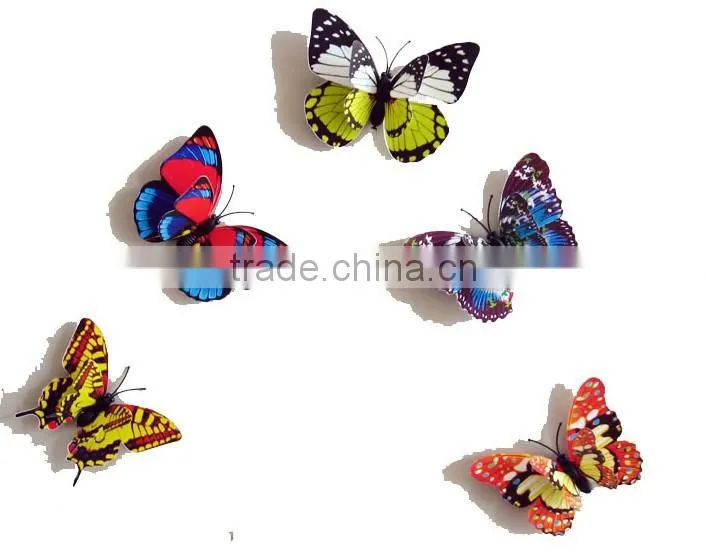 Spring Ornament 3D Purple decorative butterfly wall decor
