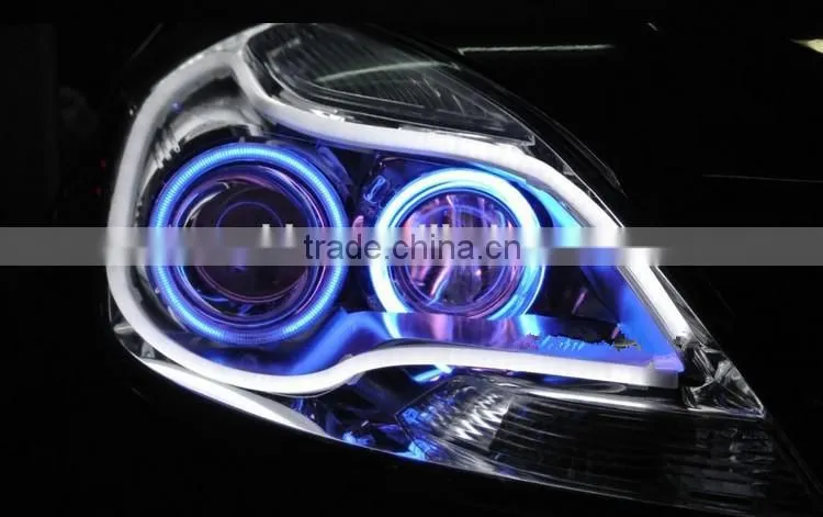 30cm 45cm 60cm 85cm Dual Color Yellow White Auto Flexible Led Drl daytime running light