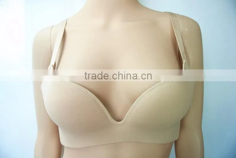 Shantou Underwear Factory Top Quality Women Nude Seamless Sports Bra