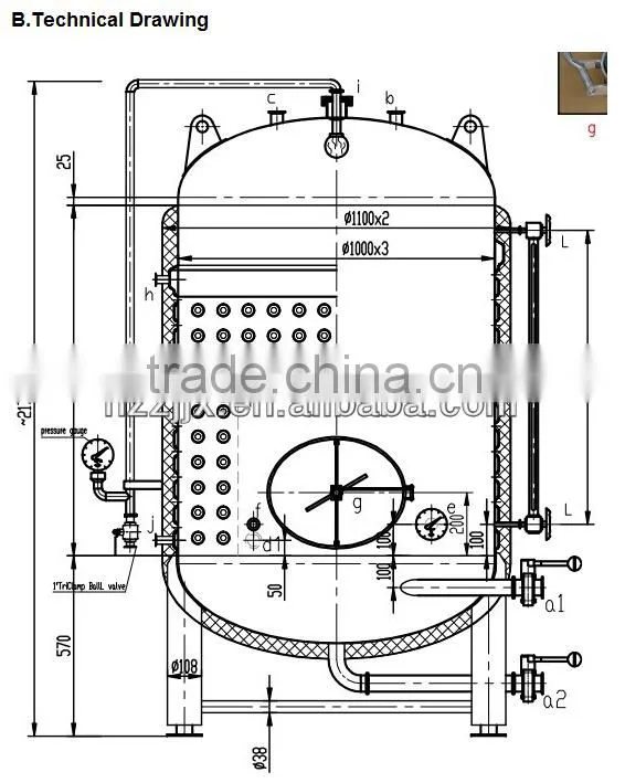 Stainless Steel Beer Wine Storage Tank