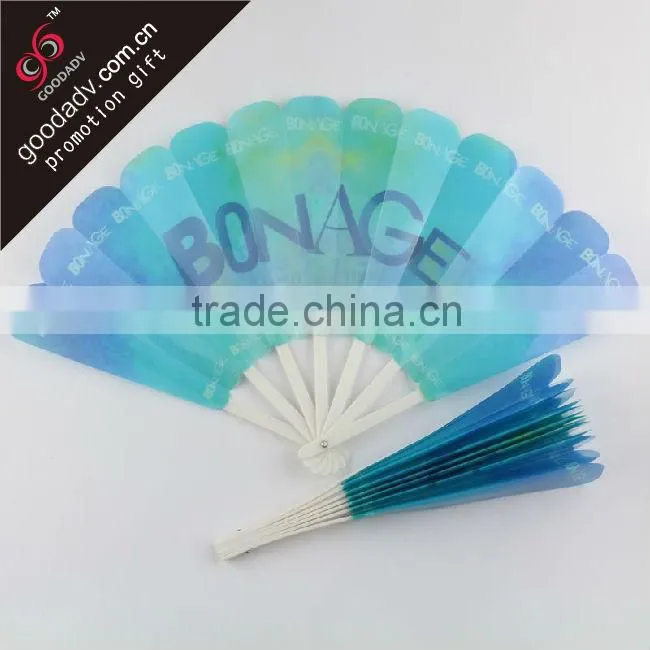 Custom popular pp fan summer requisite gift foldable hand fans
