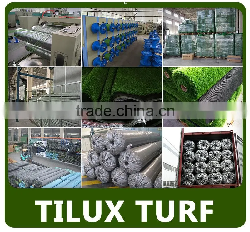 Durable golf grass carpet with drainage system