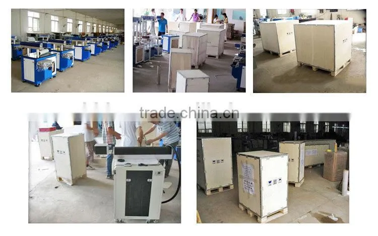 CO2 laser marking printing machine on nonmetals work with wood rubber leather