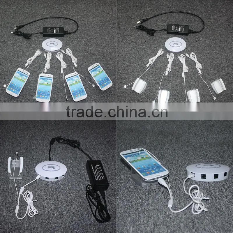 4 ports mobile phone security display holder