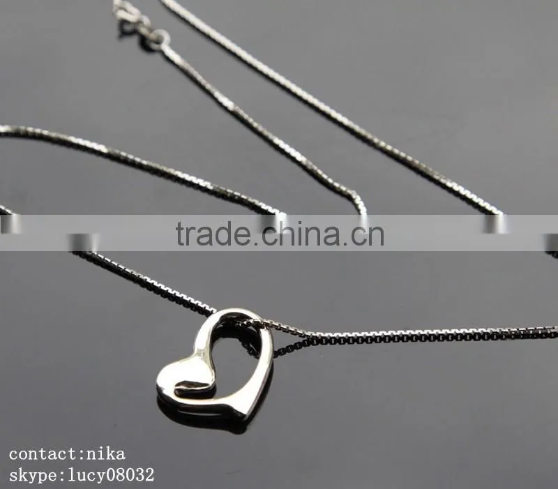 product you can import from China 925 silver necklace. beauty rechangeble silver pendant necklace