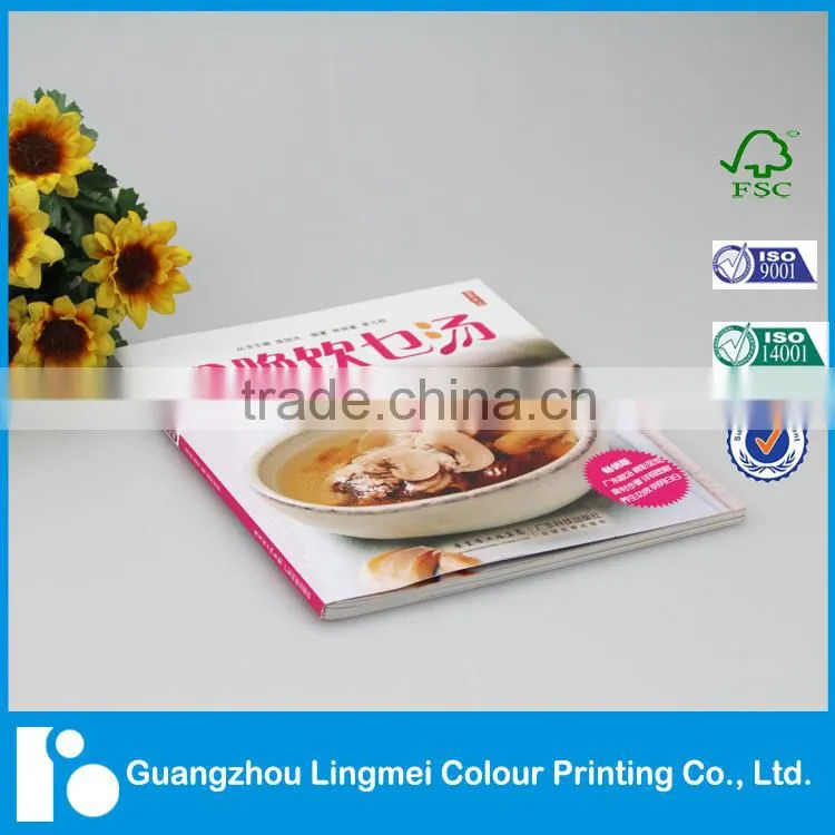 Quality Custom Color Softcover CookBook Professional Printing in China