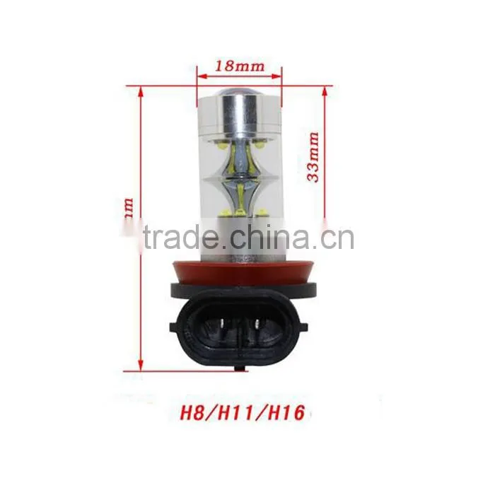 Hot selling!! high brightness 80W Car Led Lights H8/H11/H16 waterproof mini led lights