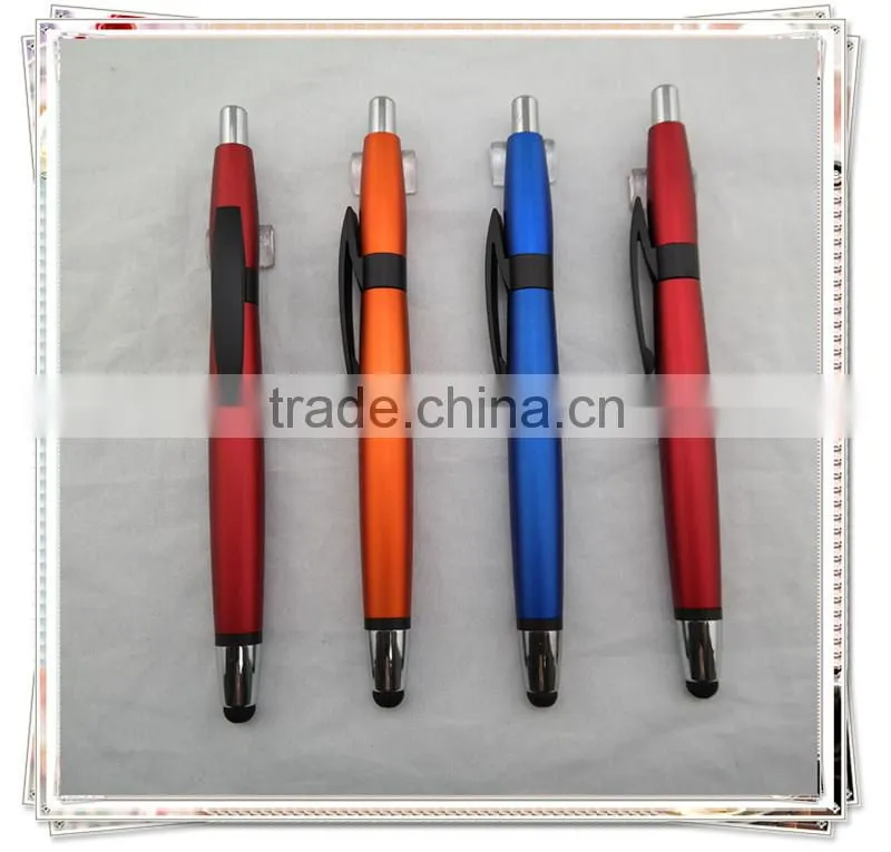 TP-64 2015 fashionable stylus touch pen for galaxy s4 ,plastic ball pen for school use