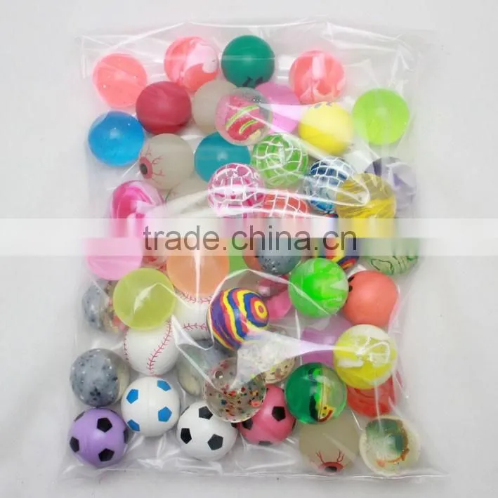 mixed in stock for wholesale colorful high bouncing ball