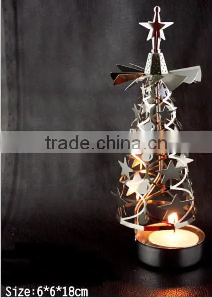 Hot sale decorative flower metal candle holder for festival