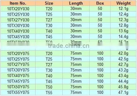 10mm Hex Shank Tamper Proof Star Insert Bit, Insert Bit, Power Bit, Screwdriver Bits, Hand Tools