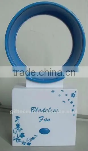 6" portable usb desk fan with led light with mirror