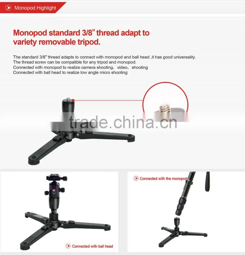 Kingjoy Qualified Aluminum Professional Monopod MP3008