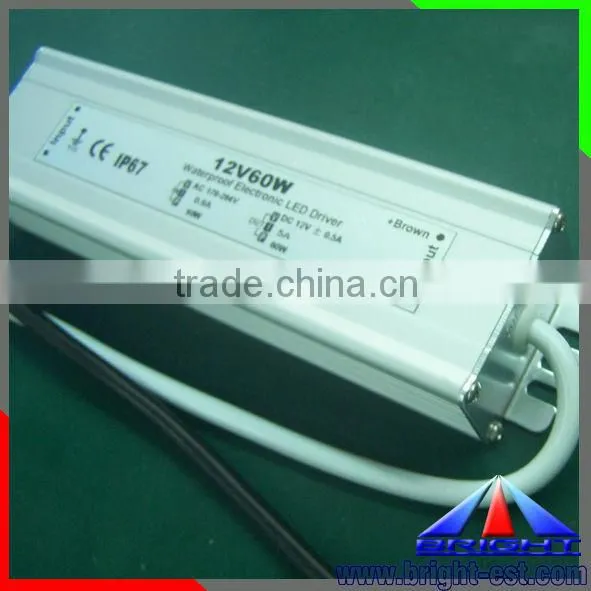1000mA Mini DC12V LED Power Supply, waterproof IP67 LED Adapter, led strip light driver