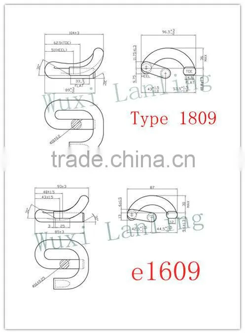 Rail clip e1804 clip used for Singapore railway