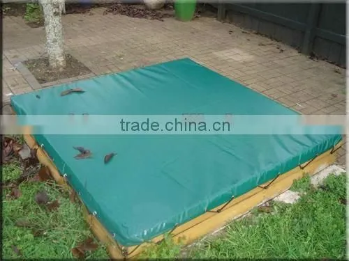 Green Waterproof Sandpit Tarpaulin