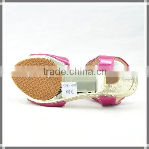 2014 Latest design beautiful fancy girls high heel sandals