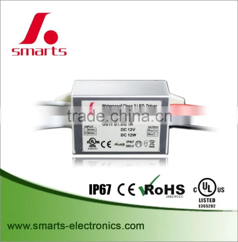 24v 9w waterproof electronic led driver, led driver power supply