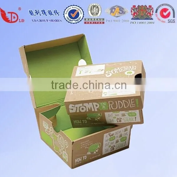 Custom cheap shoe box ,empty clear shoe box