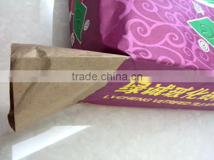 China 50kg Cement Block Bottom Kraft Paper Valve bag with competitive price