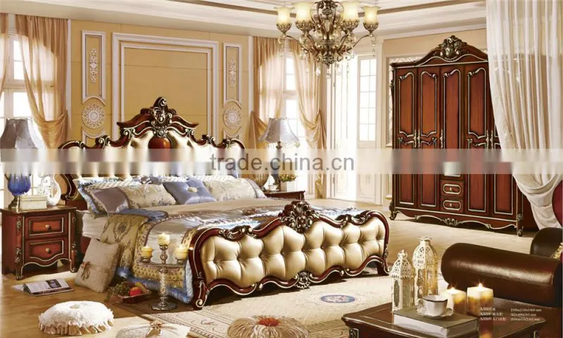 Bedroom set furniture sleeping bed foshan furniture market