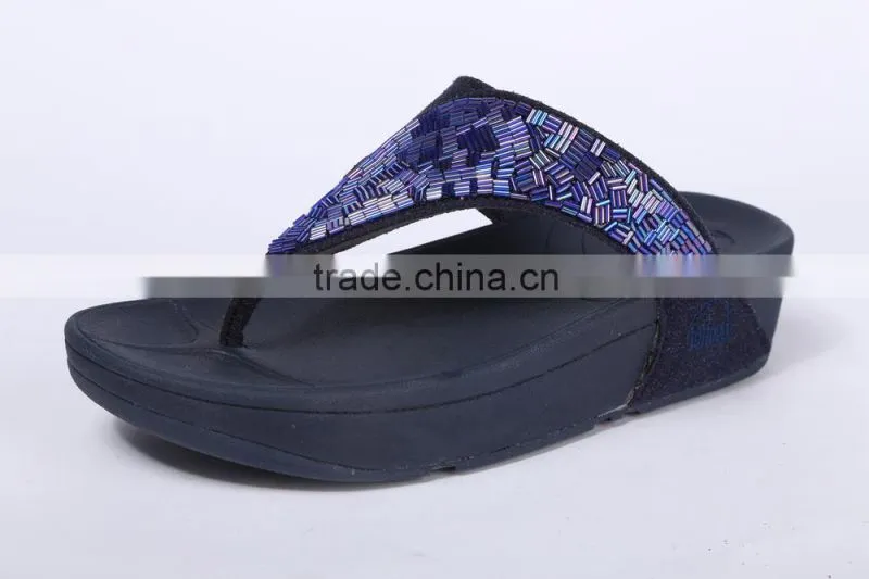 2014 women best choice latest stylish flip flops flashing party shoe