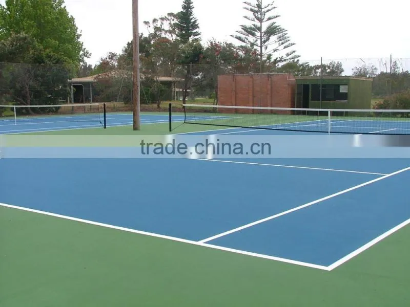 ITF Certified Silicone PU Court Surface for Stadium Volleyball/Basketball/Tennis/Badminton Court
