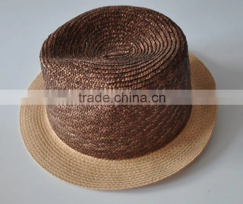 Fashion design customized plain color unisex straw hat cheap