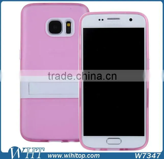 TPU Mobile Phone Cover with Stand Function, for Samsung Galaxy S7 Case
