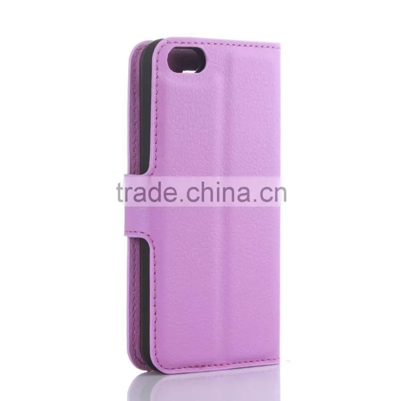 Mobile Phone Leather Case Flip Cover Wallet Leather Case For Iphone SE