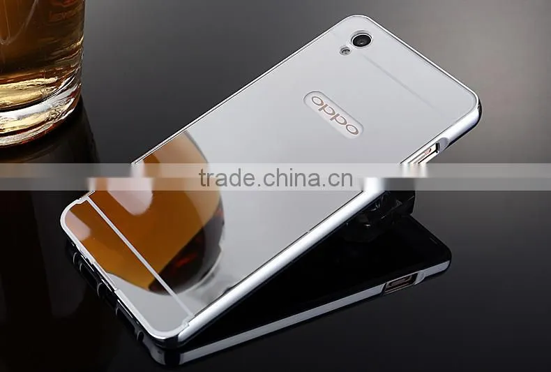 Wholesale Mirror Metal Aluminum Bumper Back Case Cover Cell Phone Case Wholesale Magnetic Phone Case For OPPO A33