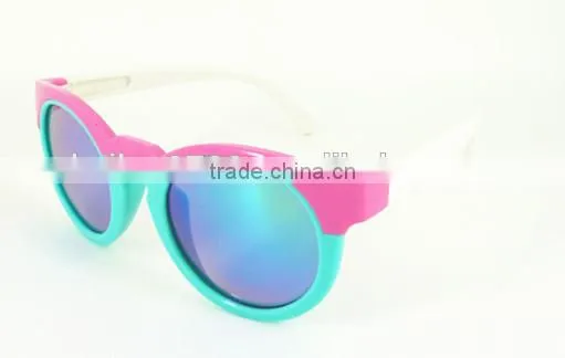 2015 Hot Selling Plastic Custom Mirror Lens Children Sunglasses