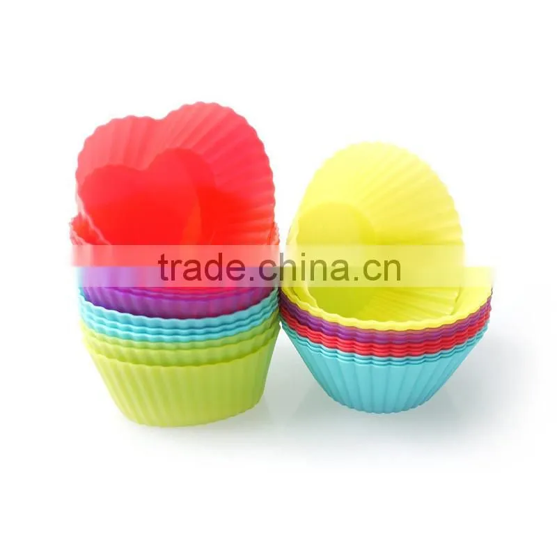 non stick baking set,silicone cupcake baking cup,Silicone Baking Cups