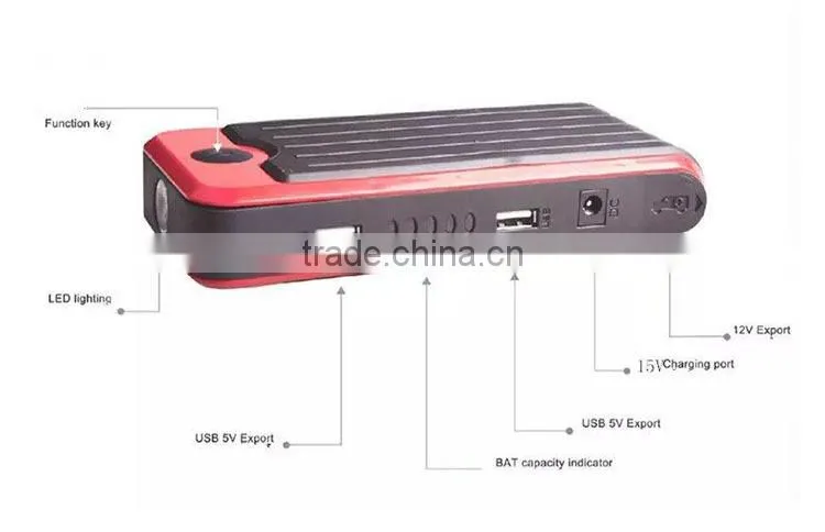 portable universal12v lithium ion jump starter for car