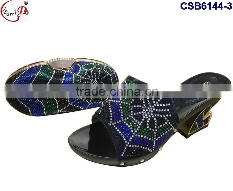 CSB6144 2016 The top latest fashion woman italy style high heel sandal shoes with bags