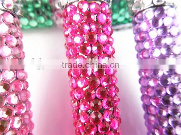 2014 Mini Crystal Capped Metal Ball Pen Mini Gift Pen