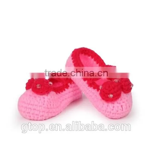 Wholesale Baby Handmade Crochet Shoes Supplier for 1-10 months old S-0006