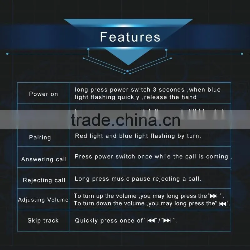 Bulk Wholesale Stereo Bluetooth Headset, OEM Brand Wireless Bluetooth Headphone, Bluetooth Head Phone for Dmart Phones