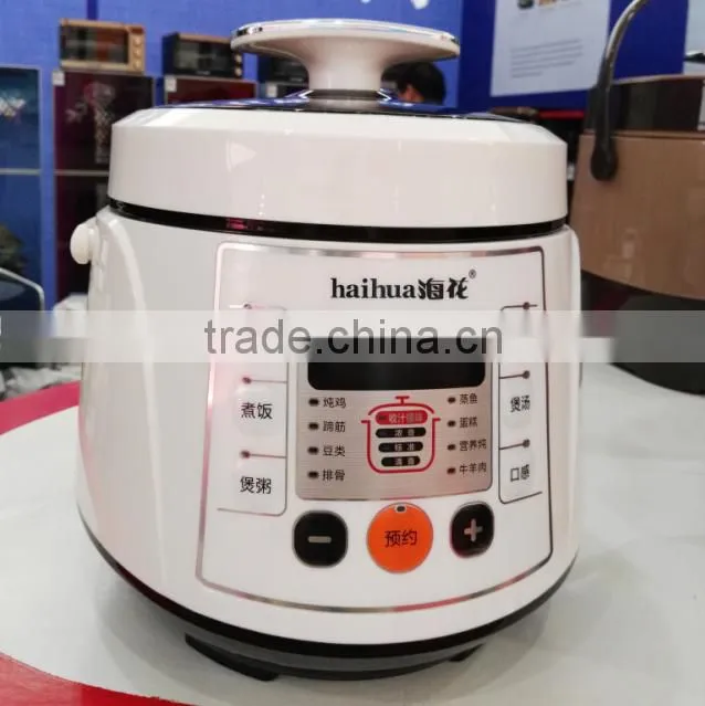 2016 new cute portable 2L white black pink baby multi camping rice pressure cooker mini travel cookers with handle