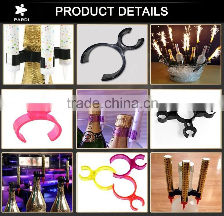 Ice Fountain Birthday Sparkler Bottle Clips/Champagne Bottle Clips