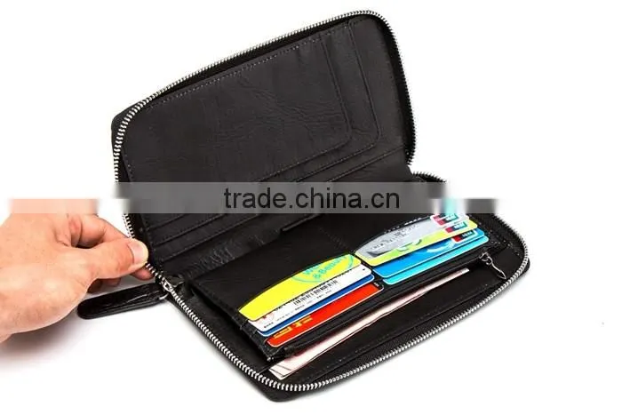 Experienced Factory Customized plain trifold leather wallets and purses for ladies 2016