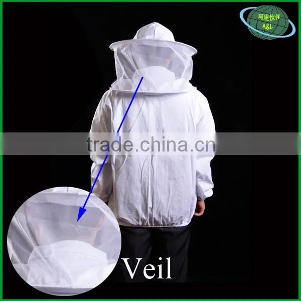 100% cotton bee jacket with various colors and sizes for beekeepers