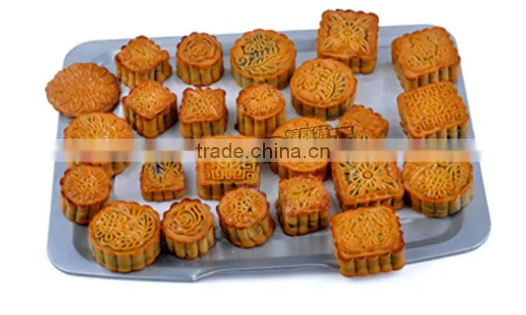 best 83g square shaped plastic moon cake mold plunger mould set with various designs stamps patterns maker