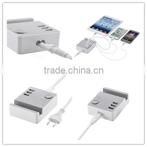 2015 NEW super-Speed 3 Port 2.0 USB Hub charger with cradle