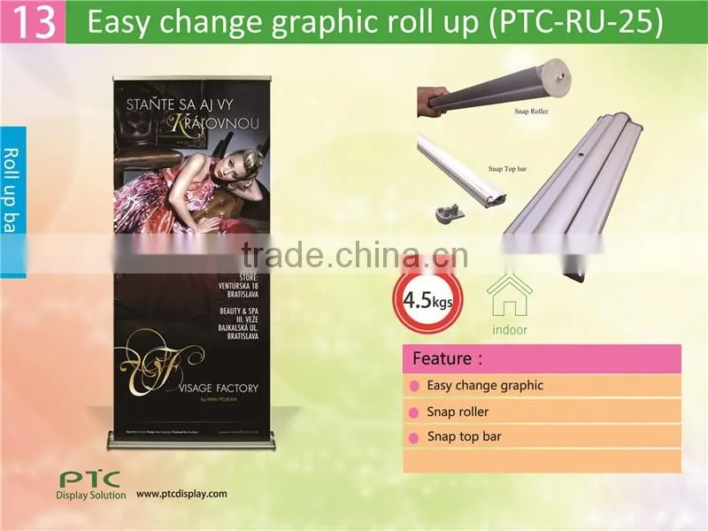 Retractable banner stand