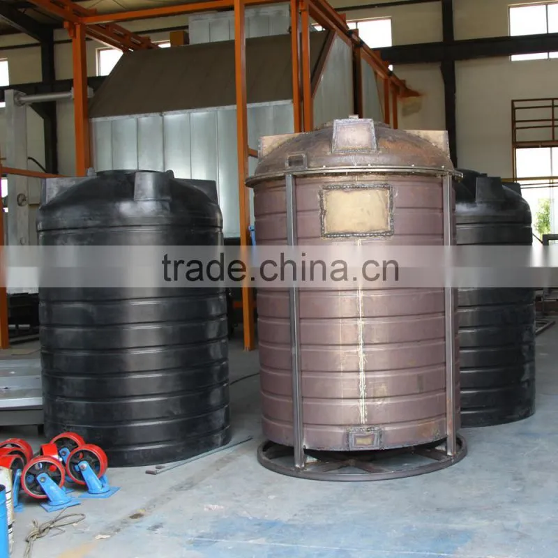 open-flame heating small model rock and roll rotomolding machine with two moulds