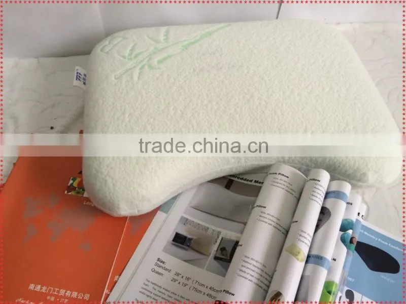 100% polyester memory foam pillow for moulded visco elastic memory foam pillow LS-P-033-B wholesales foam pillow