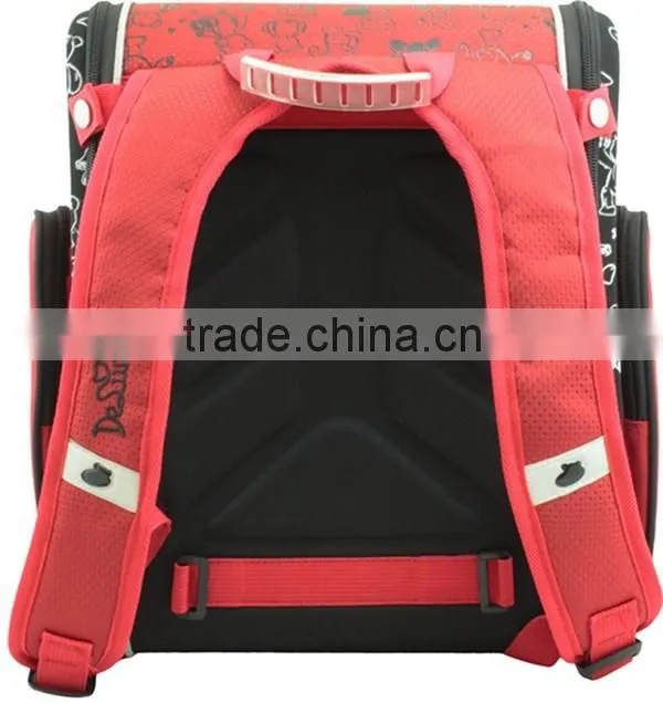 600D girls school bags for kids cartoon bear school backpack