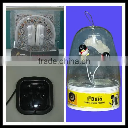 Wholesale popular 3d mobile phone cover sbs zipper earphones or compress with zipper headset